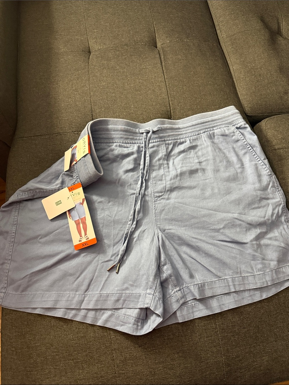 Orvis Light Blue Men's Drawstring Hybrid Shorts